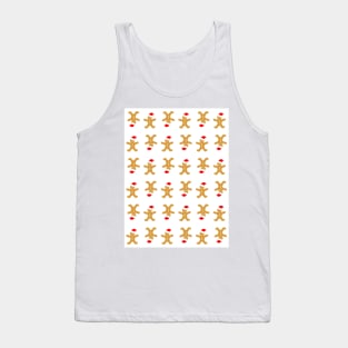 GINGERBREAD Man Christmas Pattern Tank Top